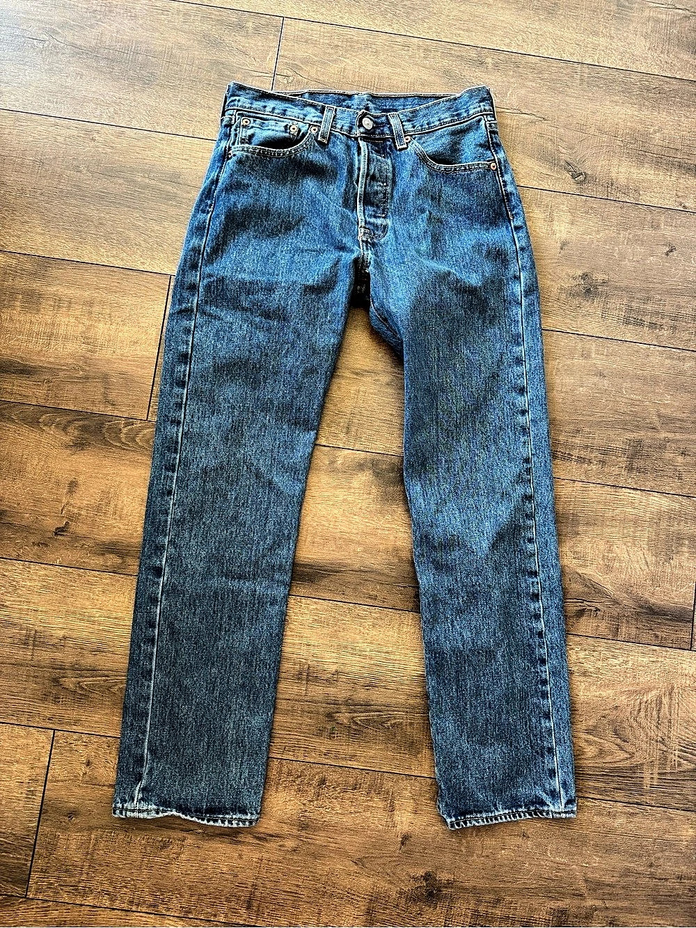 Levi's 501 Original Fit Jeans Straight Leg Blue Waist 30